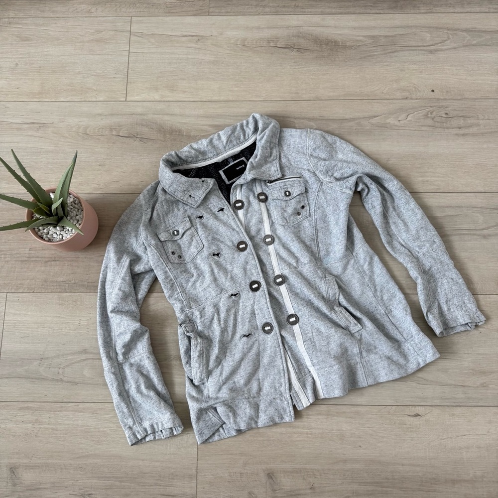 Hurley Gray Classic jacket casual street wear goth beach loungewear medium